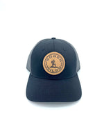 Load image into Gallery viewer, Leather Patch Trucker Cap - Black

