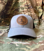 Load image into Gallery viewer, TOP SELLER!  The Radioman Trucker Cap - Grey With Black Mesh
